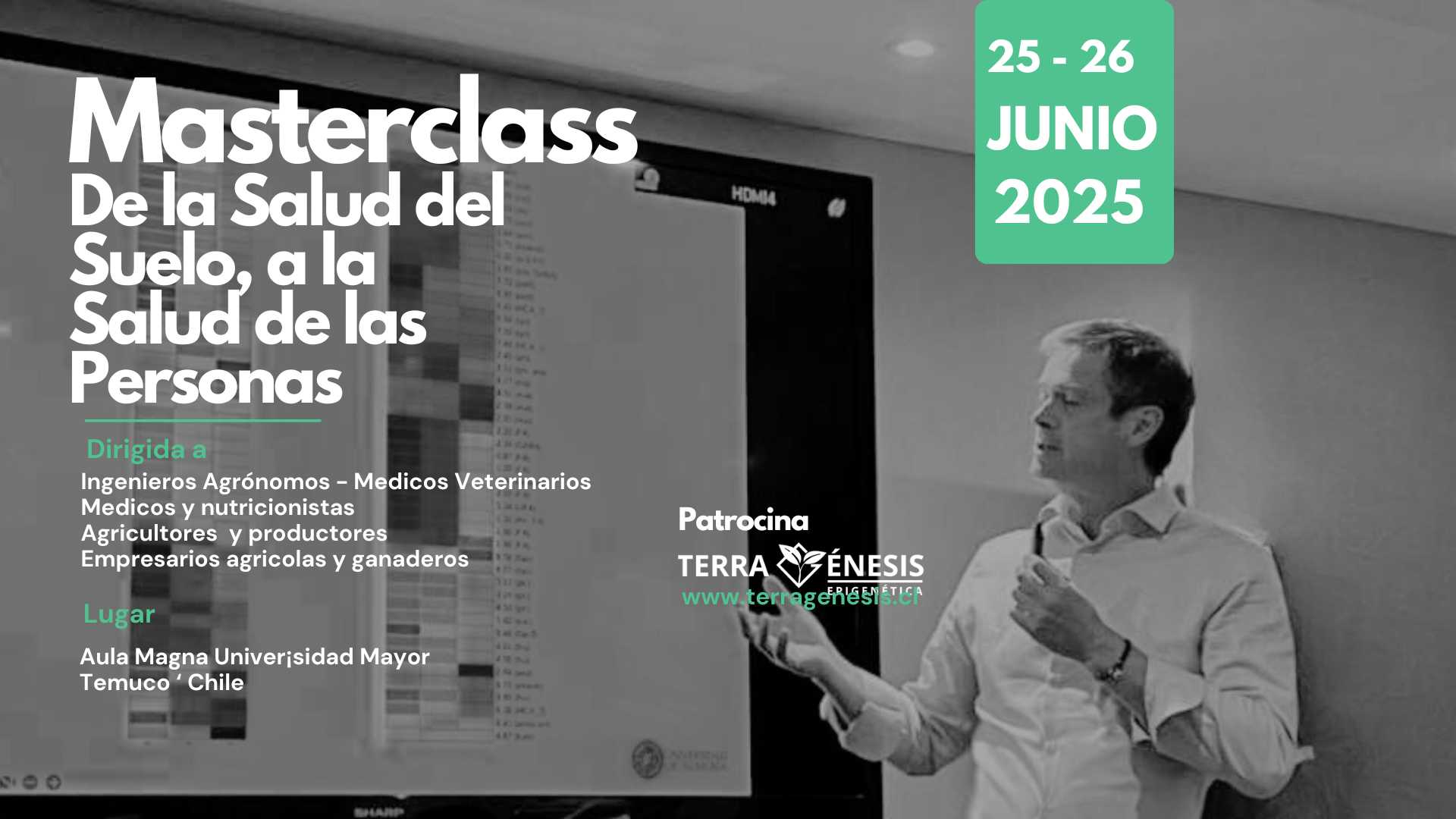 Masterclass De la Salud del Suelo, a la Salud de las Personas