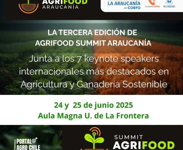 Agrifood Summit Araucanía: Expertos Globales Revelarán Claves para la Agricultura Regenerativa y el Futuro Digital del Agro Chileno